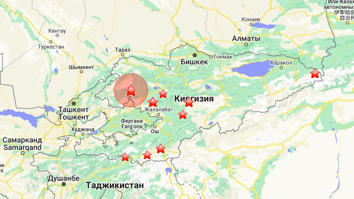 Балл землетрясения алматы. Карта землетрясений Киргизии. Землетрясение в Кыргызстане в 1992. Землетрясение в Кыргызстане 2023. В Кыргызстане произошло землетрясение.