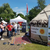 Германияда кыргыздын боз үйү тигилип, көпчүлүктү суктандырды