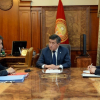 Президент тышкы иштер министри Чыңгыз Айдарбековду кабыл алды