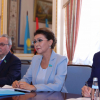 Сүрөт - Жогорку Кеңештин Төрагасы Дастанбек Жумабеков Казакстандын парламентинин Сенатынын Төрайымы Дарига Назарбаева менен жолугушту