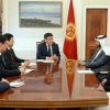 Президент Сооронбай Жээнбеков Шейх Заед бин Султан Аль Нахаян кайрымдуулук фондунун директору Хамад Салем бин Кардоус Аль Америни кабыл алды