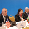 Вице-спикер Аида Касымалиева Нур-Султан шаарында өтүп жаткан эл аралык конференцияга катышты