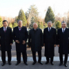После плодотворных переговоров главы государств Центральной Азии высадили саженцы деревьев на Аллее почетных гостей в резиденции Куксарой