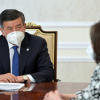 Президент Дүйнөлүк банктын Кыргызстандагы туруктуу өкүлү Болормаа Амгаабазар менен жолугушту