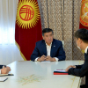 Президент Жээнбеков тышкы иштер министри Чыңгыз Айдарбековду кабыл алды