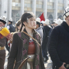 ФОТОРЕПОРТАЖ - Бишкекте Ак калпак күнүнө карата улуттук кийимдердин парады өттү