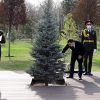 ФОТОРЕПОРТАЖ - Шавкат Мирзиёев и Садыр Жапаров посадили дерево в резиденции президента