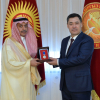 Жапаров Сауд Арабиянын элчиси Абдурахман бин Саид Аль-Жуманы кабыл алды