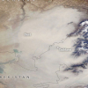 ФОТО - НАСА назвало снимком дня фото пыльной завесы над Ташкентом