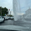 ВИДЕО - В Бишкеке на улице Московской бил фонтан горячей воды