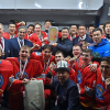 Садыр Жапаров ата мекендик хоккейчилерди Дүйнө чемпионатындагы жеңиши менен куттуктады