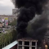 ВИДЕО - В Бишкеке в строящемся бизнес-центре компании «Елизавета» произошел пожар