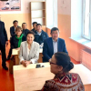 Айгүл Жапарова Түптөгү жаңыланган мектептин ачылышына катышты