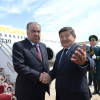 ФОТО - Президент Таджикистана Эмомали Рахмон прибыл в Кыргызскую Республику