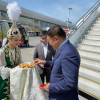 В Бишкек прибыл первый самолёт прямого рейса Астана-Бишкек