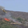 ВИДЕО - В Греции во время тушения лесного пожара рухнул самолет, задев верхушки деревьев. Экипаж погиб