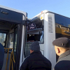 Бишкекте жүргүнчү ташыган эки автобус сүзүштү