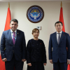 Эл өкүлдөрү ФАОнун Кыргызстандагы өкүлү Олег Гучгельдыев менен жолугушту