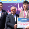 Манас шаары Азия чемпионун салтанат менен тосуп алды