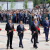 Президент Жапаров менен ЖК төрагасы Маматалиев Улуу Жеңиш майрамына карата уюштурулган салтанатка катышты