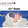 Трамп Венесуэланы АКШнын 51-штаты катары көрсөткөн картаны жарыялады