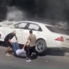 ВИДЕО - Бишкекте унаа бакты сүзүп, эки адам жабыркады