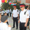 Баткенде Билим күнүндө милиция күчөтүлгөн тартипте кызмат өтөөдө