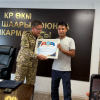 Бишкекте өрттү өчүрүүгө активдүү катышкан жаранга ыраазычылык билдирилди