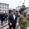 Садыр Жапаров открыл обновленный военный комплекс в Оше