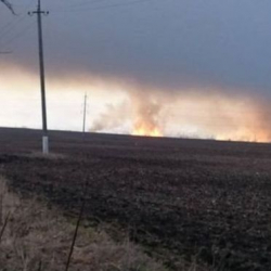 Украинада ок-дары сакталган кампадан өрт чыкты