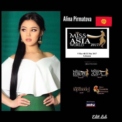 Кыргызстанка Алина Пирматова завоевала титул на Miss Asia World-2017