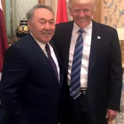 Назарбаев Трамп жана Тиллерсон менен жолукту
