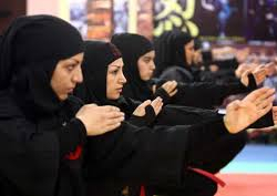 Ниндзя аялдар даярдалууда 