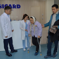 В кардиологической клинике Бишкека обследовали бесплатно людей с ограниченными возможностями