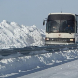 В Акмолинской области замерз автобус с кыргызстанцами