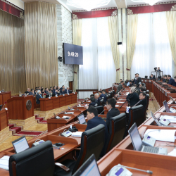 Бүгүнкү Жогорку Кеңешке сын: "Секирип сүйлөгөн Сайдулла Нышанов"