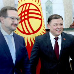 Дастанбек Жумабеков Европадагы коопсуздук жана кызматташтык уюмунун Башкы катчысы Томас Гремингерди кабыл алды