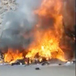 Ош-Бишкек жолунда фура күйүп кетти