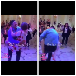 ВИДЕО: Тойдогу эки жуптун бири бирине секирип бийлеген ачык бийи