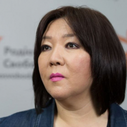 Украина журналист Жанара Ахметке качкын макамын берет