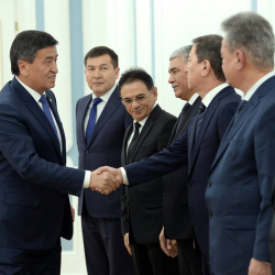 Президент Сооронбай Жээнбеков түрк тилдүү мамлекеттердин атайын кызматтарынын жетекчилерин кабыл алды