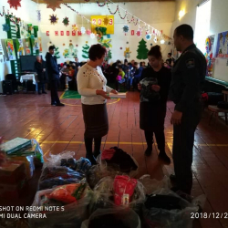 Сотрудники ОВД Ысык-Атинского  района посетили Краснореченскую  вспомогательную школу интернат