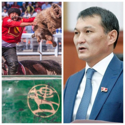 Жыргалбек Саматов көк бөрүнү тайказан менен ойнойбу же тайказансыз...