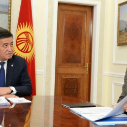 Президент Сооронбай Жээнбеков Дүйнөлүк банктын Борбор Азия өлкөлөрү боюнча регионалдык директору Лилия Бурунчукту кабыл алды