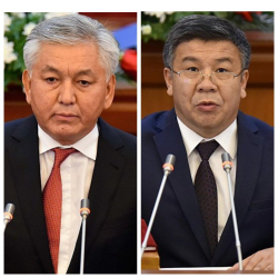 Эки депутат Шыкмаматов менен Өмүркулов көпүрөдөн "сүзүшүп", "мүйүздөрү" сынды