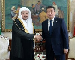Президент Сооронбай Жээнбеков встретился со спикером парламента Саудовской Аравии Абдалла бин Мухаммад Аль Аш-Шейх