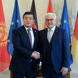 Президент Германии Франк-Вальтер Штайнмайер поздравил народ Кыргызстана и Президента Сооронбая Жээнбекова с Днем независимости