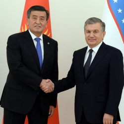 АУДИО - Өзбекстандын Президенти Шавкат Мирзиёев Президент Сооронбай Жээнбековду жана Кыргызстан элин Эгемендүүлүк күнү менен куттуктады
