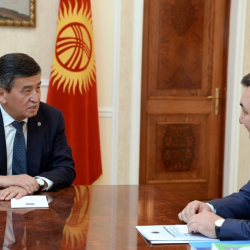 Сооронбай Жээнбеков Түрк академиясынын Президенти Дархан Кыдырали менен жолугушту