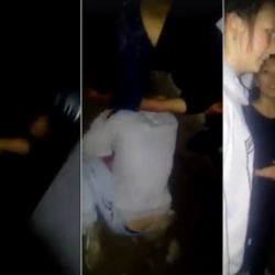 ВИДЕО - Абайлаңыз! Уят сөздөр бар. Кыздар  дагы ушунча мушташабы?